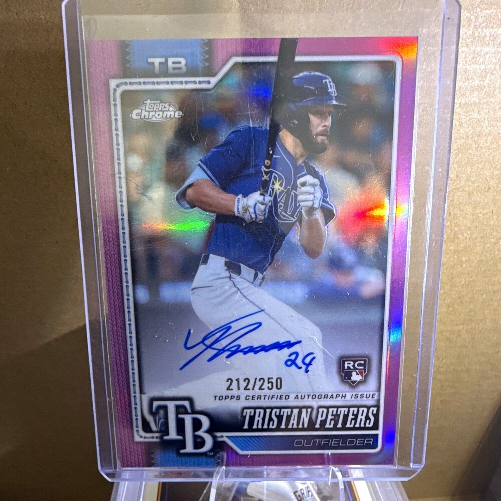 2026 Topps Chrome Tristan Peters RC Auto 212/250 Tampa Bay Rays #RA-TP